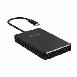 i-tec MySafe Thunderbolt 3 M.2 NVMe Metal External case 40 Gbps, SSD enclosure, M.2, 40 Gbit/s, Black