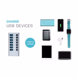 i-tec USB 3.0 Charging HUB 7port + Power Adapter 36 W - Additional view 5