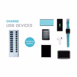 i-tec USB 3.0 Charging HUB 10 port + Power Adapter 48 W - Additional view 6