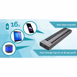 i-tec USB 3.0 Charging HUB 16port + Power Adapter 90 W - Additional view 6