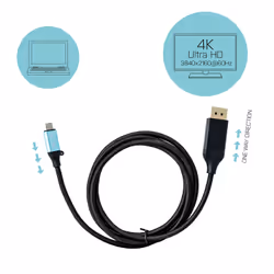 i-tec USB-C DisplayPort Cable Adapter 4K / 60 Hz 200cm - Additional view 4