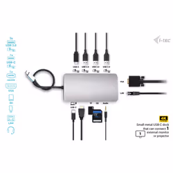 i-tec Metal USB-C Travel Nano Dock HDMI/VGA with LAN + Power Delivery 100 W - Additional view 6