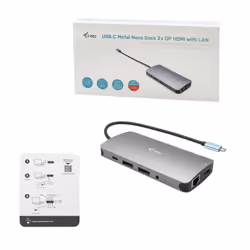 i-tec Metal USB-C Nano 3x Display Docking Station + Power Delivery 100 W - Additional view 4