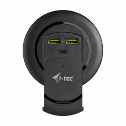 i-tec Built-in Desktop Fast Charger, USB-C PD 3.0 + 3x USB 3.0 QC3.0, 96 W, Indoor, AC, 12 V, Black