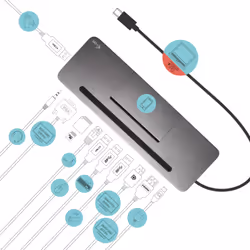 i-tec Metal USB-C Ergonomic 4K 3x Display Docking Station + Power Delivery 85 W - Additional view 8