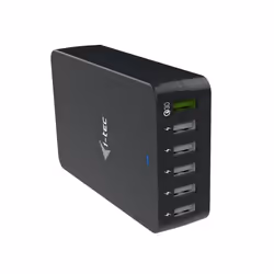 i-tec USB Smart Charger 6x USB-A Port 52W, Indoor, AC, 5 V, 2.4 A, 1.5 m, Black