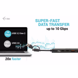 i-tec Metal USB-A/USB-C HUB 2x USB 3.0 + 2x USB-C (10 Gbps) - Additional view 5