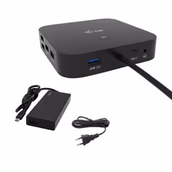 i-tec USB-C HDMI DP Docking Station with Power Delivery 65W + Universal Charger 77 W, Wired, USB 3.2 Gen 1 (3.1 Gen 1) Type-C ...