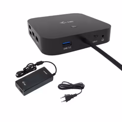 i-tec USB-C HDMI DP Docking Station with Power Delivery 100 W + Universal Charger 100 W, Wired, USB 3.2 Gen 1 (3.1 Gen 1) Typ ...