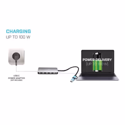 i-tec USB 3.0 USB-C/Thunderbolt 3x Display Metal Nano Dock with LAN + Power Delivery 100 W - Additional view 4