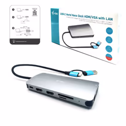 i-tec USB 3.0 USB-C/Thunderbolt 3x Display Metal Nano Dock with LAN + Power Delivery 100 W - Additional view 5