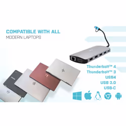 i-tec USB 3.0 USB-C/Thunderbolt 3x Display Metal Nano Dock with LAN + Power Delivery 100 W - Additional view 6