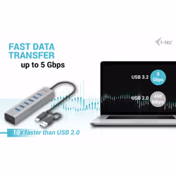 i-tec USB-C/USB-A Charging Metal HUB 7 Port - Additional view 5