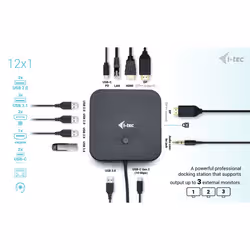 i-tec USB-C HDMI Dual DP Docking Station with Power Delivery 100 W + Universal Charger 100 W - Additional view 6