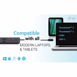 i-tec USB-C HDMI Dual DP Docking Station with Power Delivery 100 W + Universal Charger 100 W - Additional view 7