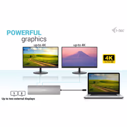 i-tec USB-C Metal Nano 2x Display Docking Station + Power Delivery 100 W - Additional view 6