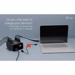 i-tec USB-C/USB-A Metal Charging + data HUB, 15W per port, 10x USB-C - Additional view 5