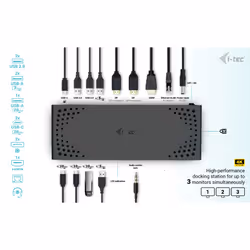 i-tec USB-C Triple Display Docking Station Gen 2 + Power Delivery 100W - Additional view 4