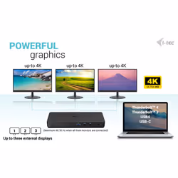 i-tec USB-C Triple Display Docking Station Gen 2 Pro + Power Delivery 100W - Additional view 8
