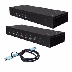 i-tec Universal 5x 4K/60Hz Display Docking Station + Power Delivery 100W, Wired, USB 3.2 Gen 1 (3.1 Gen 1) Type-C, 100 W, 10, ...