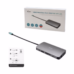 i-tec Metal USB-C Nano Dock HDMI/VGA with LAN + Charger 100W - Additional view 5