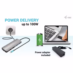 i-tec Metal USB-C Nano 2x Display Docking Station with PD 100 W + Charger 100W - Additional view 8