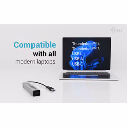 i-tec USB-C/USB-A Charging Metal HUB 7 port (3x USB-C, 4x USB-A) - Additional view 5