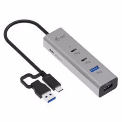 With this hub. you get an additional 4 USB ports (2x USB-A and 2x USB-C). Connect an external keyboard and mouse. transfer da ...