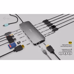 i-tec Metal USB-C Nano 3x Display Dock, 2x HDMI 1x USB-C video + Power Delivery 140W - Additional view 8