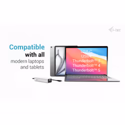 i-tec Metal USB-C Charging HUB 5port with USB-C video 8K + Power Delivery 85W - Additional view 7
