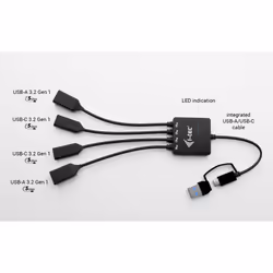 i-tec USB-C/USB-A Cable HUB 4 port (2x USB-C, 2x USB-A) - Additional view 6