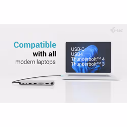 i-tec Metal USB-C Nano 3x Display Dock, 2x HDMI 1x USB-C video with Power Delivery 140W + Universal Charger 140 W - Additional view 8