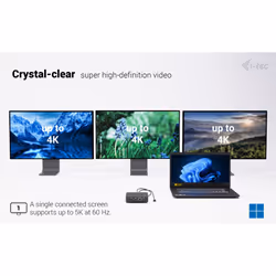 i-tec USB-C DP Dual HDMI Docking Station with Power Delivery 100 W + Universal Charger 100W - Additional view 6