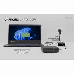 i-tec USB-C DP Dual HDMI Docking Station with Power Delivery 100 W + Universal Charger 100W - Additional view 8