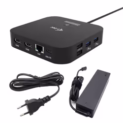 i-tec USB-C Dual HDMI Docking Station with Power Delivery 100 W + Universal Charger 100W, Wired, USB 3.2 Gen 2 (3.1 Gen 2) Ty ...