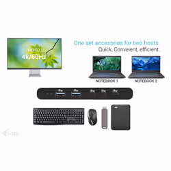 i-tec KVM Docking Station HDMI for 2 hosts, Power Delivery 2x 100W - Additional view 6