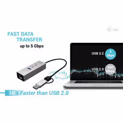 i-tec USB-C/USB-A Metal HUB 3 (2x USB-C, 1x USB-A) Port + 2.5GLAN - Additional view 7