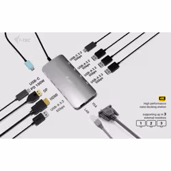 i-tec USB-C Metal Nano 3x Display (DP, HDMI and VGA) Docking Station + Power Delivery 100 W - Additional view 7