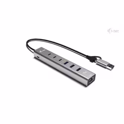 i-tec USB-C/USB-A Metal HUB 6 port (3x USB-C, 3x USB-A), LAN, Power Delivery 85W - Additional view 2
