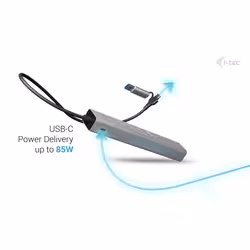 i-tec USB-C/USB-A Metal HUB 6 port (3x USB-C, 3x USB-A), LAN, Power Delivery 85W - Additional view 6