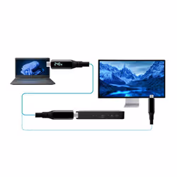 i-tec Thunderbolt 4/USB4 Class Pro Cable 240W with LCD (40 Gbps, 150 cm) - Additional view 4