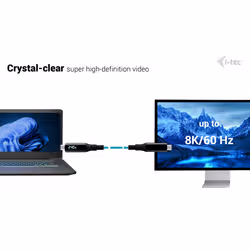 i-tec Thunderbolt 4/USB4 Class Pro Cable 240W with LCD (40 Gbps, 150 cm) - Additional view 7