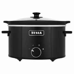 Tesla SlowCook S350, 3.5 L, Black, Rotary, 4 person(s), 200 °C, Ceramic