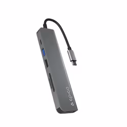 Epico 9915112100080, USB Type-C, HDMI, USB 2.0, USB Type-C, MicroSD (TransFlash), SD, SDHC, SDXC, Grey, Aluminium, Thermoplas ...