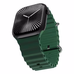Epico Ocean, Watch strap, Apple, Silicone, Stainless steel, 42/44/45/49, 23 mm, 19.55 g