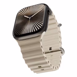 Epico Ocean, Watch strap, Apple, Silicone, Stainless steel, 42/44/45/49, 23 mm, 19.55 g