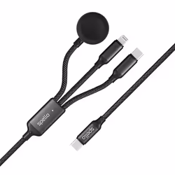 Epico Spello USB cable USB 2.0 1.2 m USB C USB-C/Lightning/Watch Black