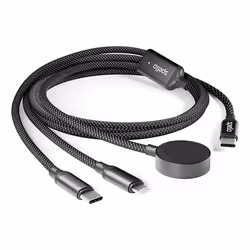 Epico Spello USB cable USB 2.0 1.2 m USB C USB-C/Lightning/Watch Black