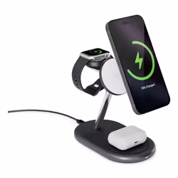 Epico UltraBase EX60 Headphones, Smartphone, Smartwatch Black, Grey AC Wireless charging Indoor