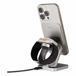 Epico UltraBase EF45 Headphones, Smartphone, Smartwatch Titanium USB Wireless charging Indoor